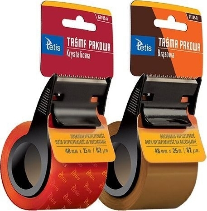 Tetis TETIS GT105 pakketape 48mmx25m - krystall Tetis