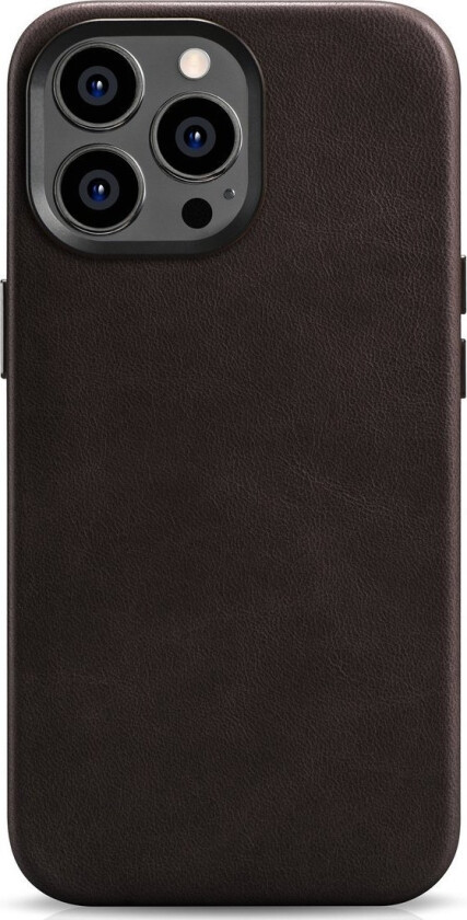 iCarer Oil Wax Premium Leather Case magnetisk lærveske for iPhone 14 Pro Max med MagSafe brun (WMI14220704-BN)