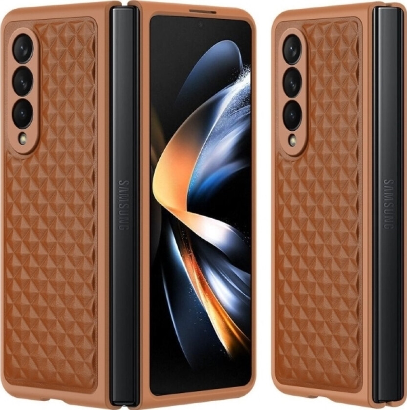 Venice-deksel til Samsung Galaxy Z Fold 4 skinndeksel brun