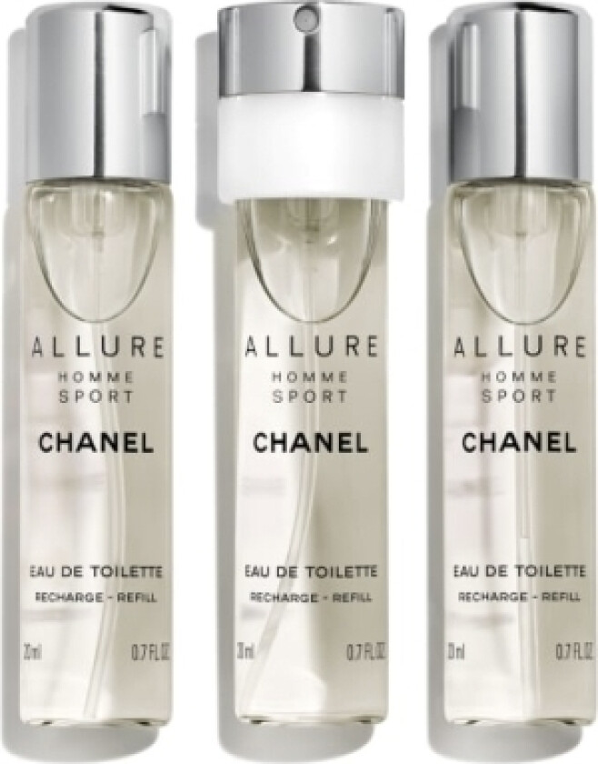 Chanel Allure Homme Sport Gavesett 3 x 20ml Påfyllinger