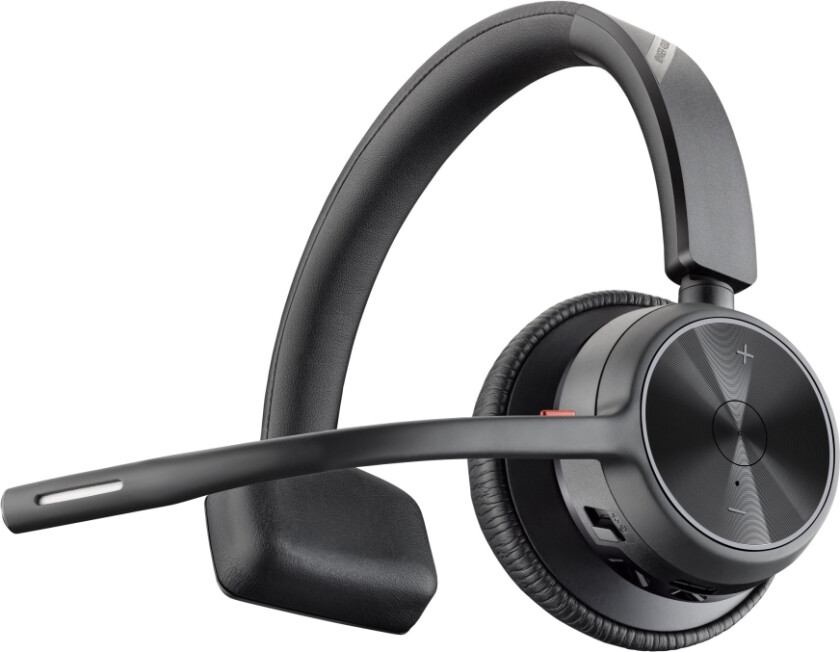 Poly Voyager 4310 - Voyager 4300 series - hodesett - on-ear - Bluetooth - trådløs - USB-C - svart