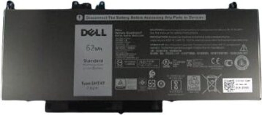 Primary Battery - Batteri til bærbar PC - litiumion - 4-cellers - 62 Wh - for Latitude E5270, E5470