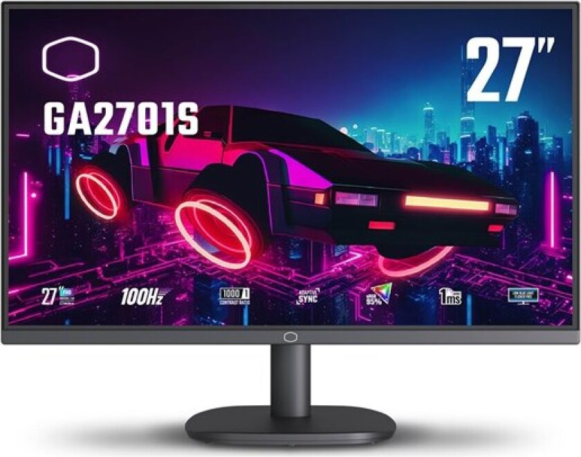 27" Cooler Master GA2701S - LED monitor - Full HD (1080p) - 27" - 1 ms - Skjerm