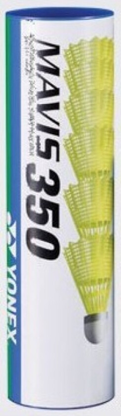 Bilde av YONEX Mavis 350, Syntetisk fjærball, Gult, 6 stykker, Rør