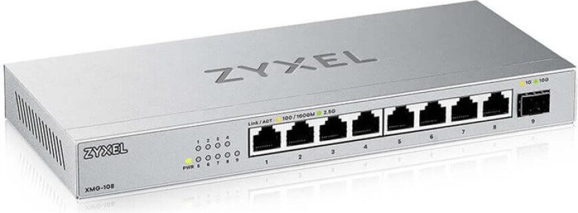 8-Ports 2.5G+ 1x 10G SFP+ MultiGig unmanaged Switch