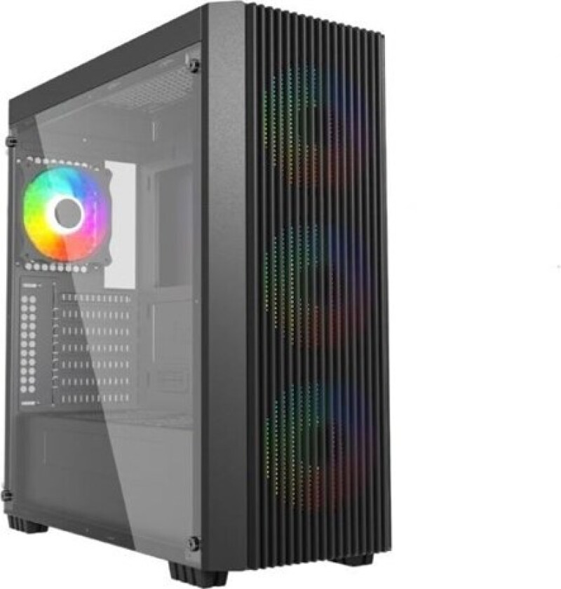 Gembird - - sidepanel med vindu - ingen strømforsyning - USB/lyd