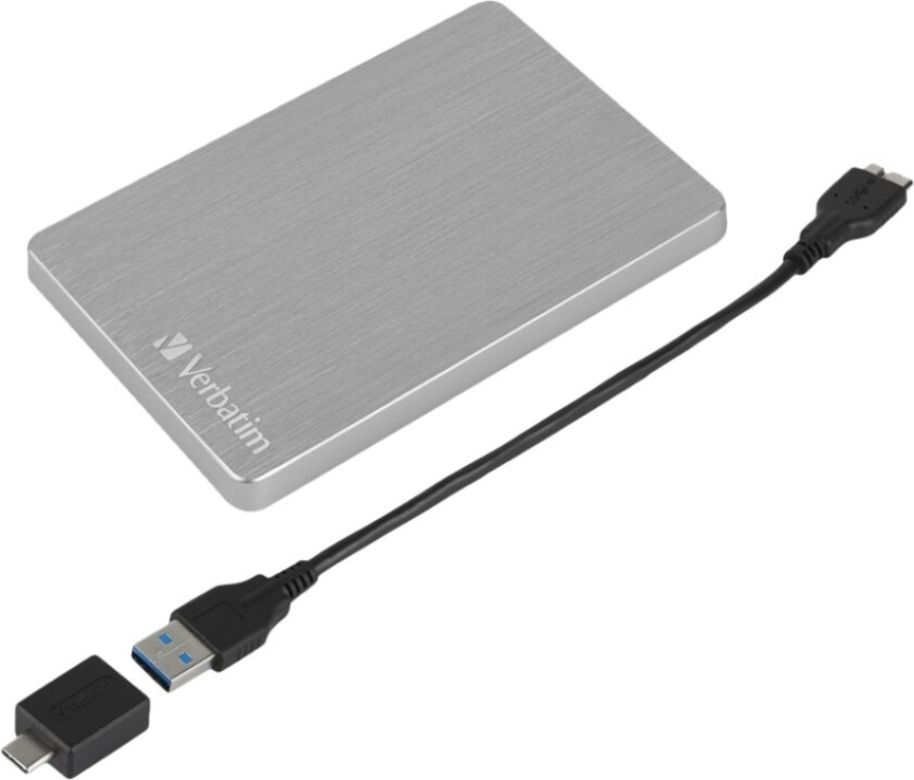 Store 'n' Go ALU Slim - Harddisk - 2 TB - ekstern (bærbar) - USB 3.2 Gen 1 - sølv
