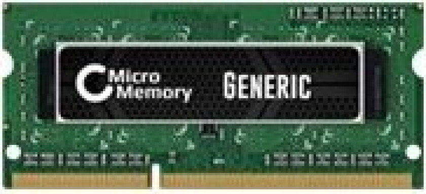 - DDR3 - modul - 4 GB - SO DIMM 204-pin - 1600 MHz / PC3-12800 - 1.5 V - ikke-bufret - ikke-ECC