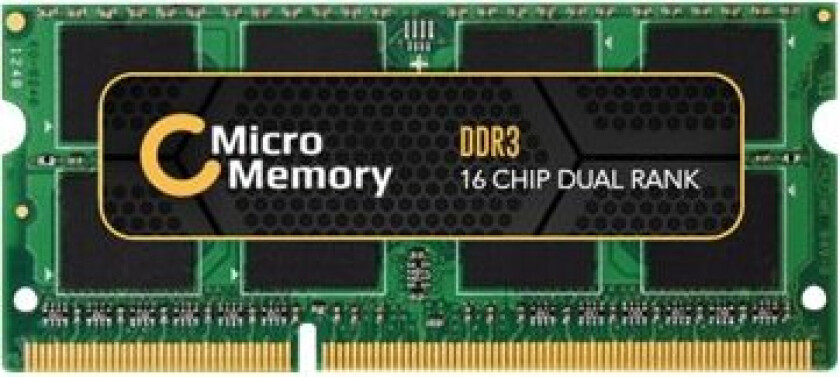 - DDR3 - modul - 8 GB - SO DIMM 204-pin - 1600 MHz / PC3-12800 - 1.35 V - ikke-bufret - ikke-ECC