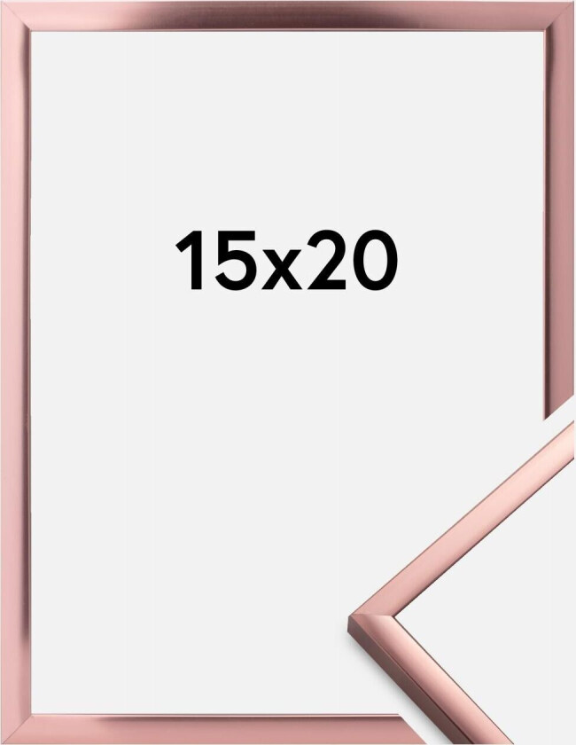 Ramme Poster Aluminum Roségull 15x20 Cm