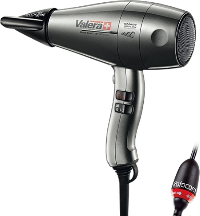 Swiss Silent Jet 8600 Ionic, Grå, Hengeløkke, 3 m, 2400 W, 560 g