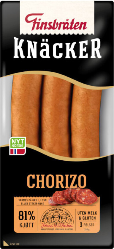 Knacker Chorizo 250g