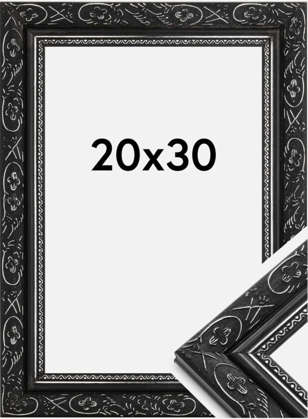 Ramme Barock Svart 20x30 Cm