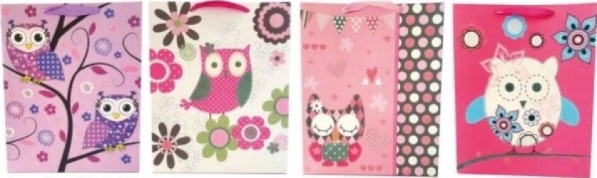 JU-PITER Ugle gavepose 1143A 31x42x12cm p12, pris for 1 stk.