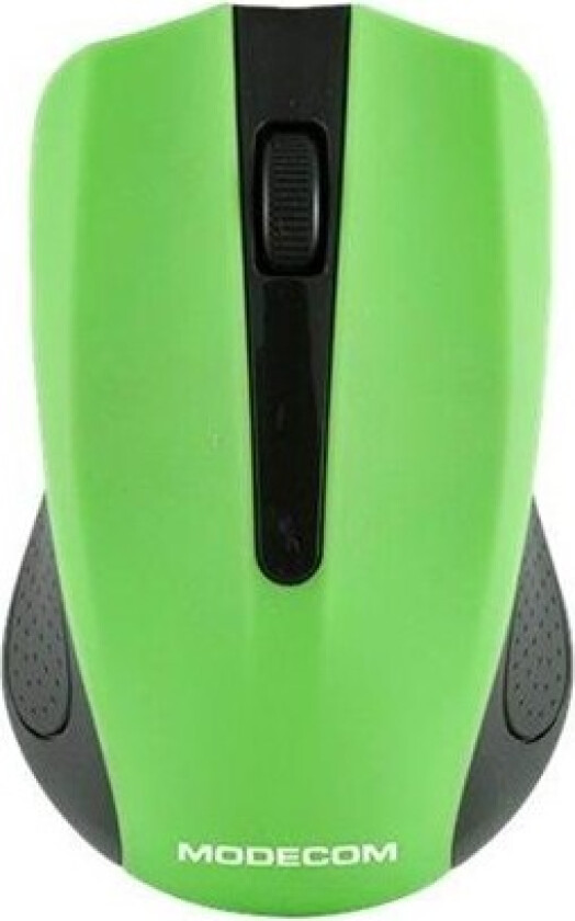 ModeCom MC-WM9 - Mus - optisk - trådløs - 2.4 GHz - USB trådløs mottaker - svart, grønn
