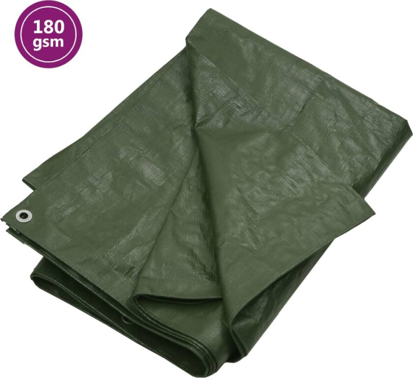 Presenning 180 g/m² 8x10 m grønn HDPE