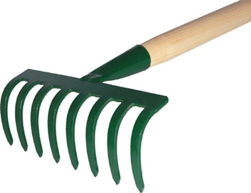 Kard Rake, liten, 8-tann, med 60 cm håndtak (22)