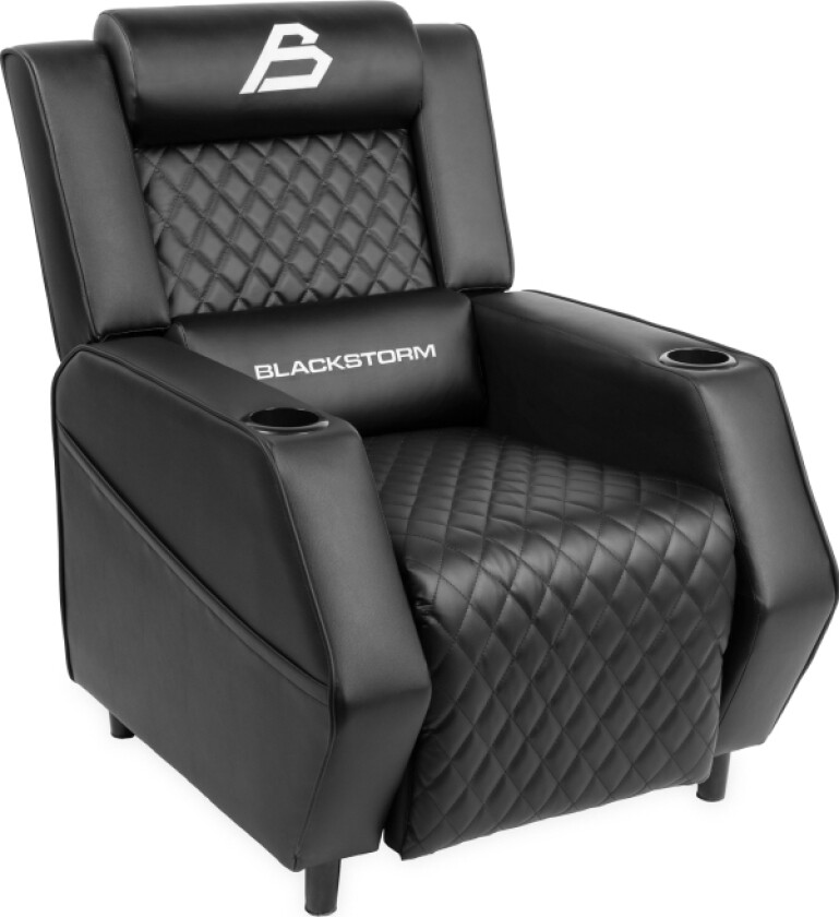 Blackstorm Throne of Games recliner gaming chair, black