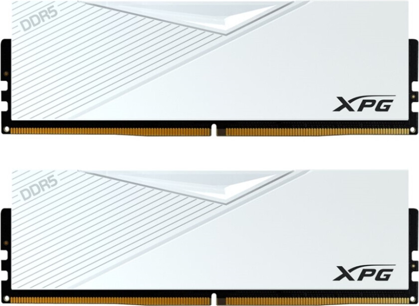 Xpg Lancer - Ddr5 - Sett - 32 Gb: 2 X 16 Gb - Dimm 288-Pin - 6000 Mhz / Pc5-48000 - Cl30 - 1.35 V - Ikke-Bufret - On-Die Ecc - Hvit