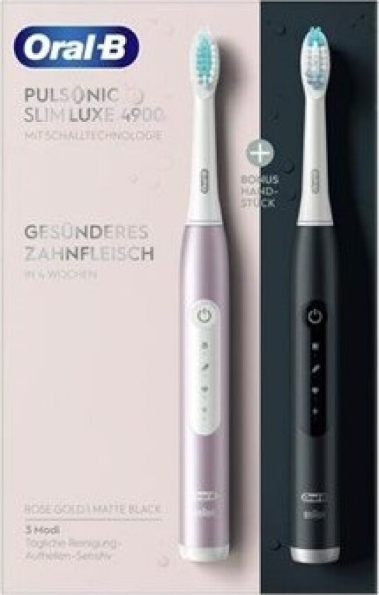 Elektrisk tannbørste Oral-B Pulsonic Slim Luxe 4900 - Rose Gold / Matte Black