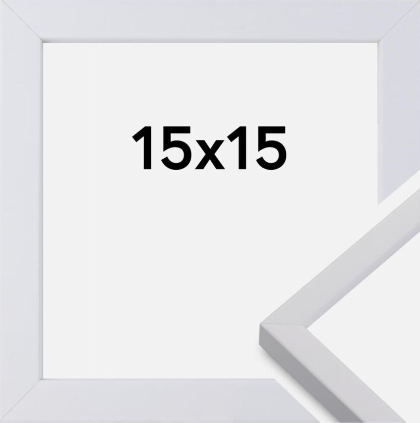 Ramme Exklusiv Hvit 15x15 Cm