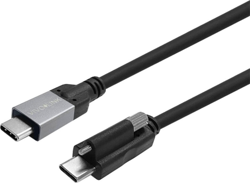 Vivolink - Usb-Kabel - 24 Pin Usb-C (Hann) Skrubar Til 24 Pin Usb-C (Hann) - Usb 3.2 Gen 2 / Displayport 1.4 - 5 - 20 V - 5 A - 3 M - Up To 20 Gbps D