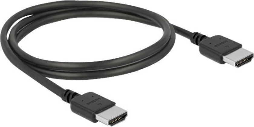 Premium - Premium High Speed - HDMI-kabel med Ethernet - HDMI hann til HDMI hann - 1 m - tredobbeltskjermet snodd ledningspar - svart - 4K-støtte, støtte for Dolby DTS-HD Master Audio