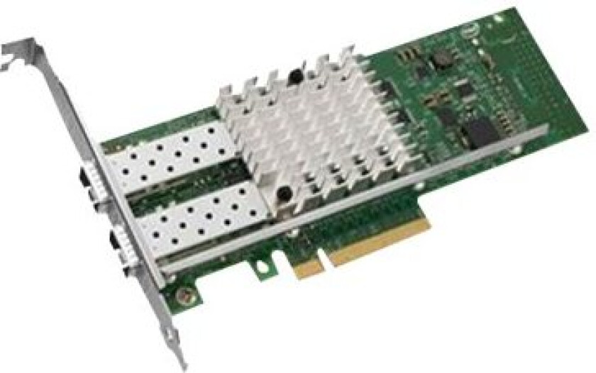 Intel X520 DP - Nettverksadapter - PCIe lav profil - 10GbE - for PowerEdge C4130, C6220, FC630, R320, R420, R520, R720, R820, VRTX, VRTX M520, VRTX M620