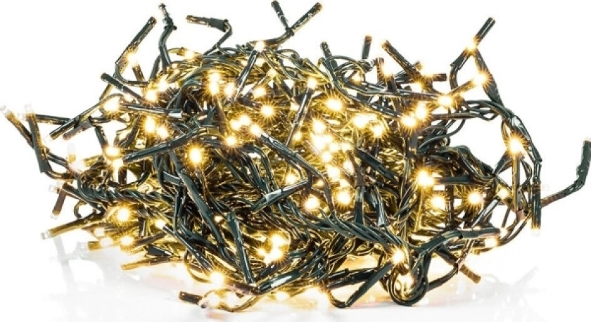 600 LED juletrelys, varmhvit