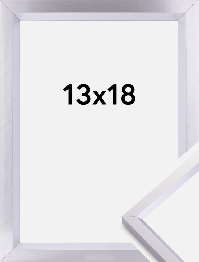 Ramme Steel Style Sølv 13x18 Cm