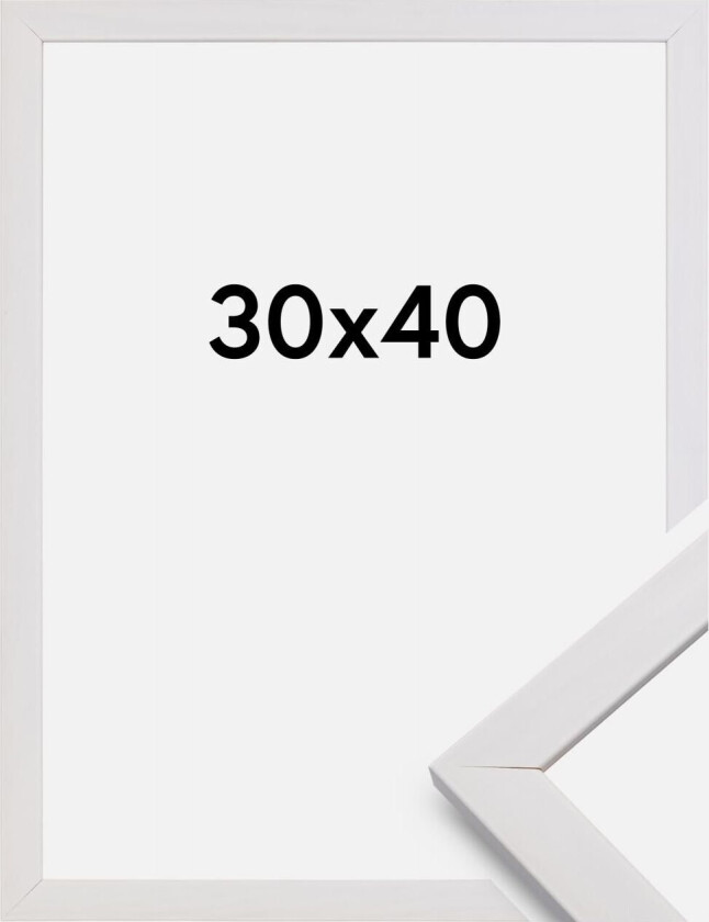 Ramme Stilren Akrylglass Hvit 30x40 Cm