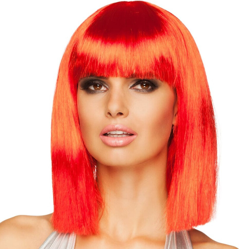 Parykk Dance Neon Rød