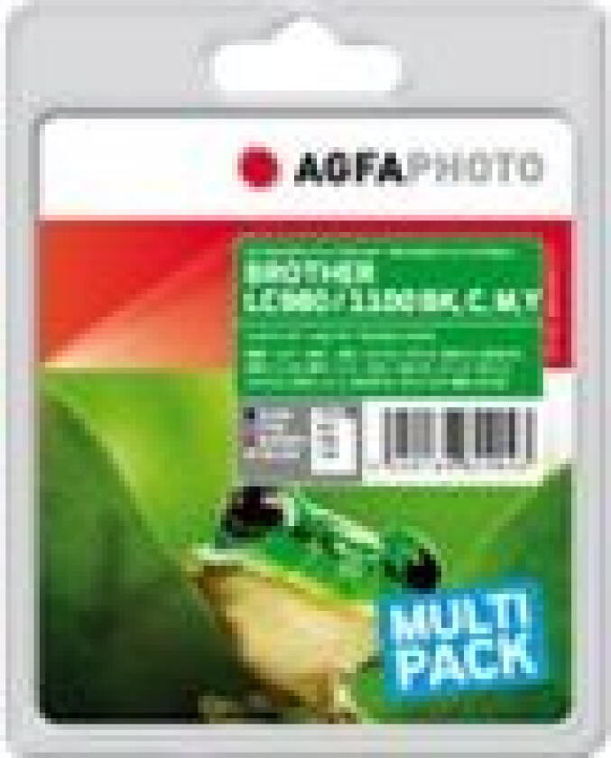 AgfaPhoto - Farge (cyan, magenta, gul, svart) - kompatibel - blekkpatron - for Brother DCP-193, 195, 197, 365, 373, 375, 377, 395, J715, MFC-255, 295, 5895, 795, J615