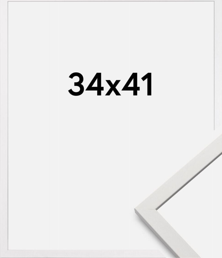 Ramme Edsbyn Akrylglass Hvit 34x41 Cm