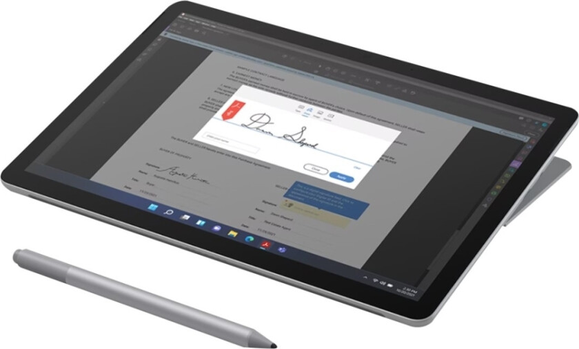 Surface Go 4 for Business - Nettbrett - Intel N-series - N200 / inntil 3.7 GHz - Win 11 Pro - UHD Graphics - 8 GB RAM - 64 GB SSD - 10.5 berøringsskjerm 1920 x 1280 - NFC, Wi-Fi 6 - platina