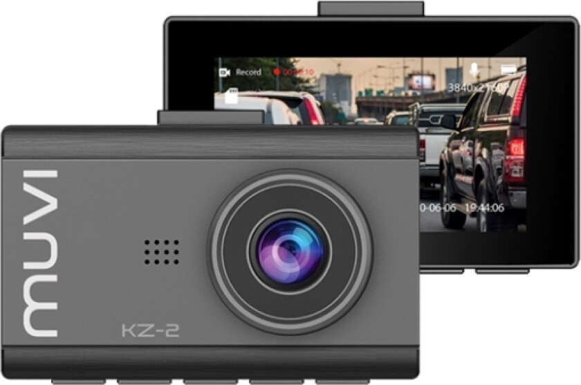 Muvi KZ-2 Drivecam, 4K Ultra HD, 3840 x 2160 piksler, 140°, 30 fps, H.264, H.265, IPS