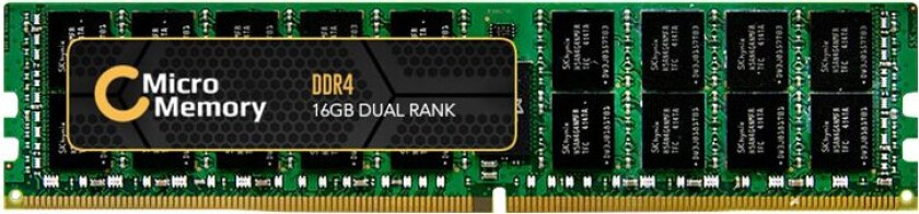 - DDR4 - modul - 16 GB - DIMM 288-pin - 2400 MHz / PC4-19200 - 1.2 V - registrert - ECC - for Lenovo ThinkServer RD350  RD450  RD550  RD650  TD350