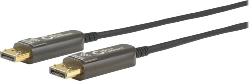 MicroConnect Premium - DisplayPort-kabel - DisplayPort (hann) låst til DisplayPort (hann) låst - DisplayPort 1.4 - 25 m - 8 K 60 Hz (7680 x 4320) støtte - svart