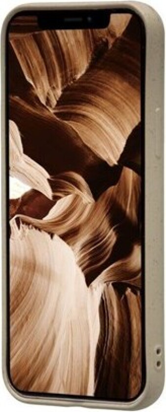 Barcelona - Bakdeksel til mobiltelefon - 100 % biologisk nedbrytbart plantebasert materiale - Sahara Sand - for Apple iPhone 12, 12 Pro