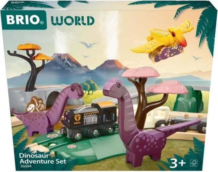 Bilde av Train set with dinosaurs - (36094)