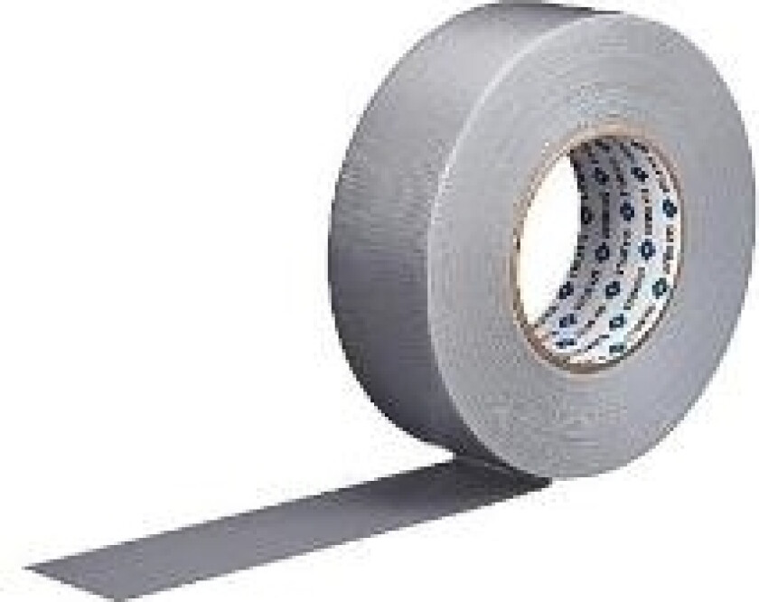 Tape duct lærredstape 50mx48mm 22my grå/sølv,50 m/rl