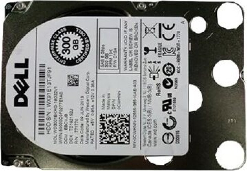 - Harddisk - 300 GB - 2.5 - SAS - 10000 rpm