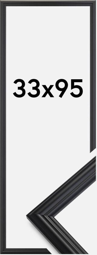 Ramme Siljan Akrylglass Svart 33x95 Cm