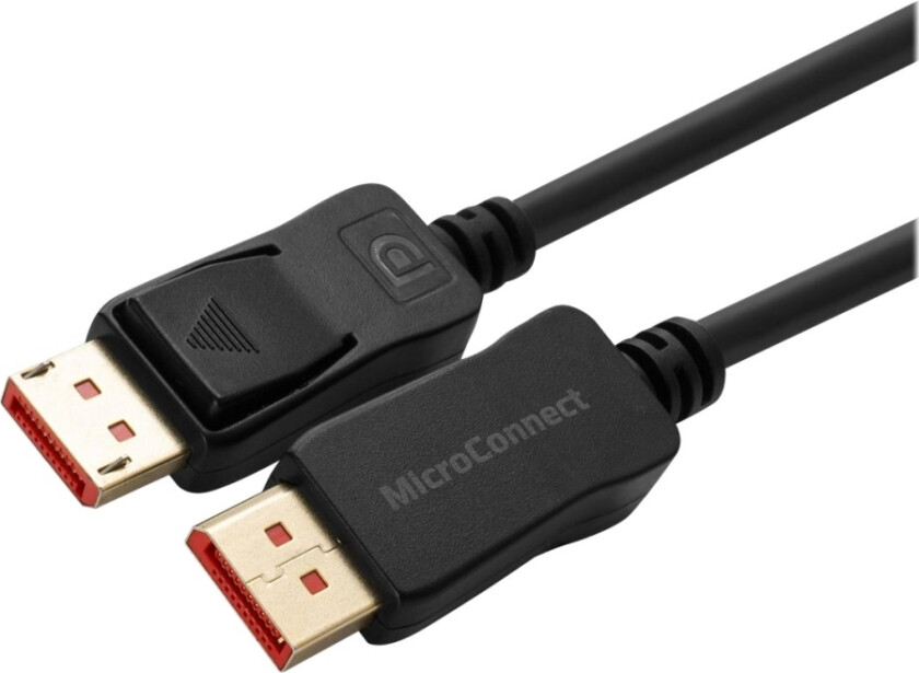 Microconnect - Displayport-Kabel - Displayport (Hann) Låst Til Displayport (Hann) Låst - Displayport 1.4 - 1 M - 8 K 60 Hz (7680 X 4320) Støtte - Sva