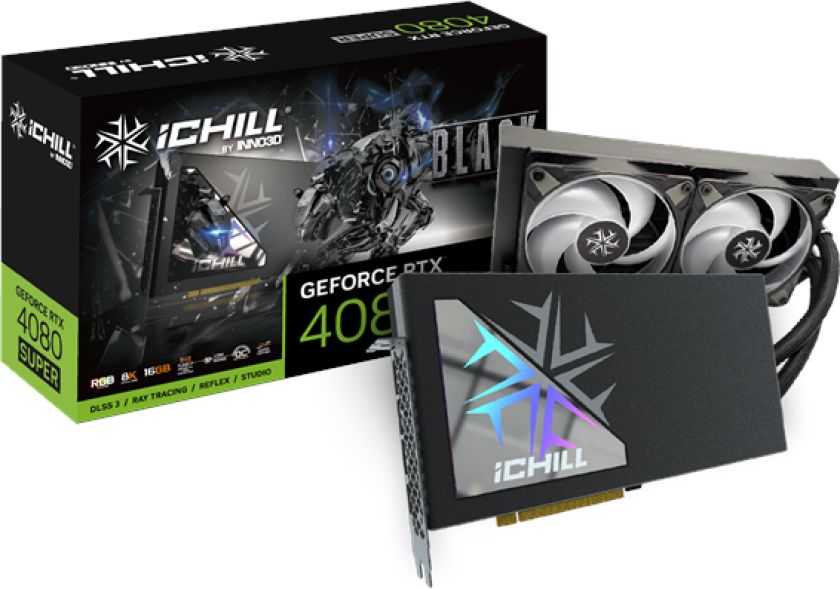 GeForce RTX 4080 SUPER iCHILL Black - 16GB GDDR6X RAM - Grafikkort