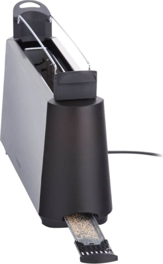 Cloer 3810 - Brødrister - 2 skive - matt rustfritt stål / svart