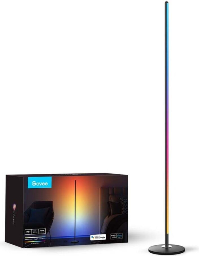 Lyra RGBICWW Corner Floor Lamp with Speaker