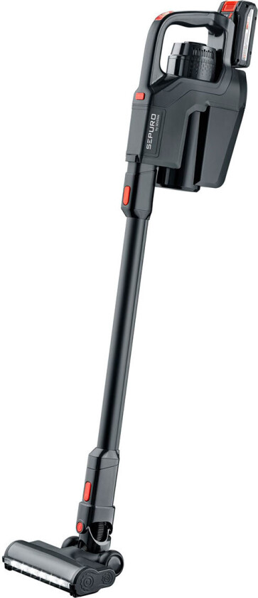 Skaftstøvsuger SEPURO Pro HV 7187 - vacuum cleaner - cordless - stick/handheld - 1 battery - matt black