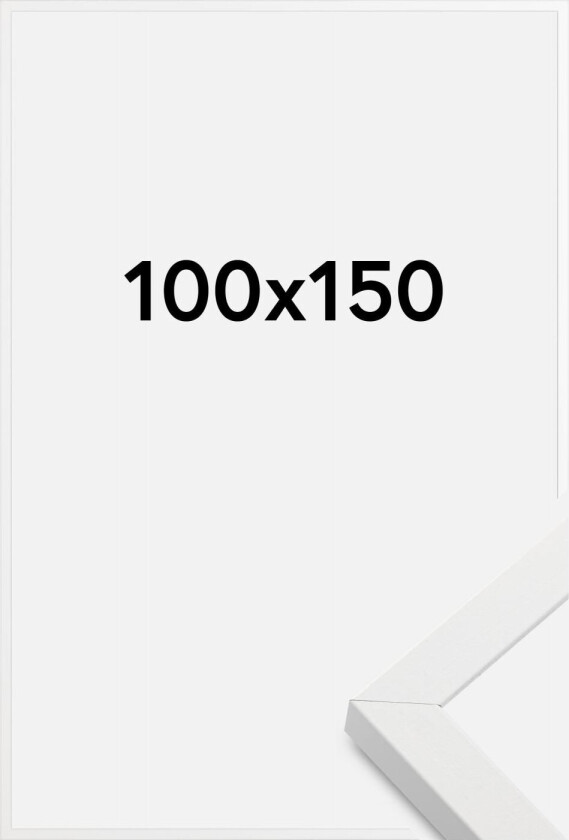 Ramme Amanda Box Akrylglass Hvit 100x150 Cm