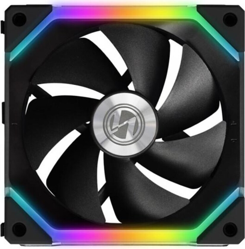 UNI FAN SL120 - Kabinettvifte - 120mm - Svart med RGB LED-lys - 31 dBA